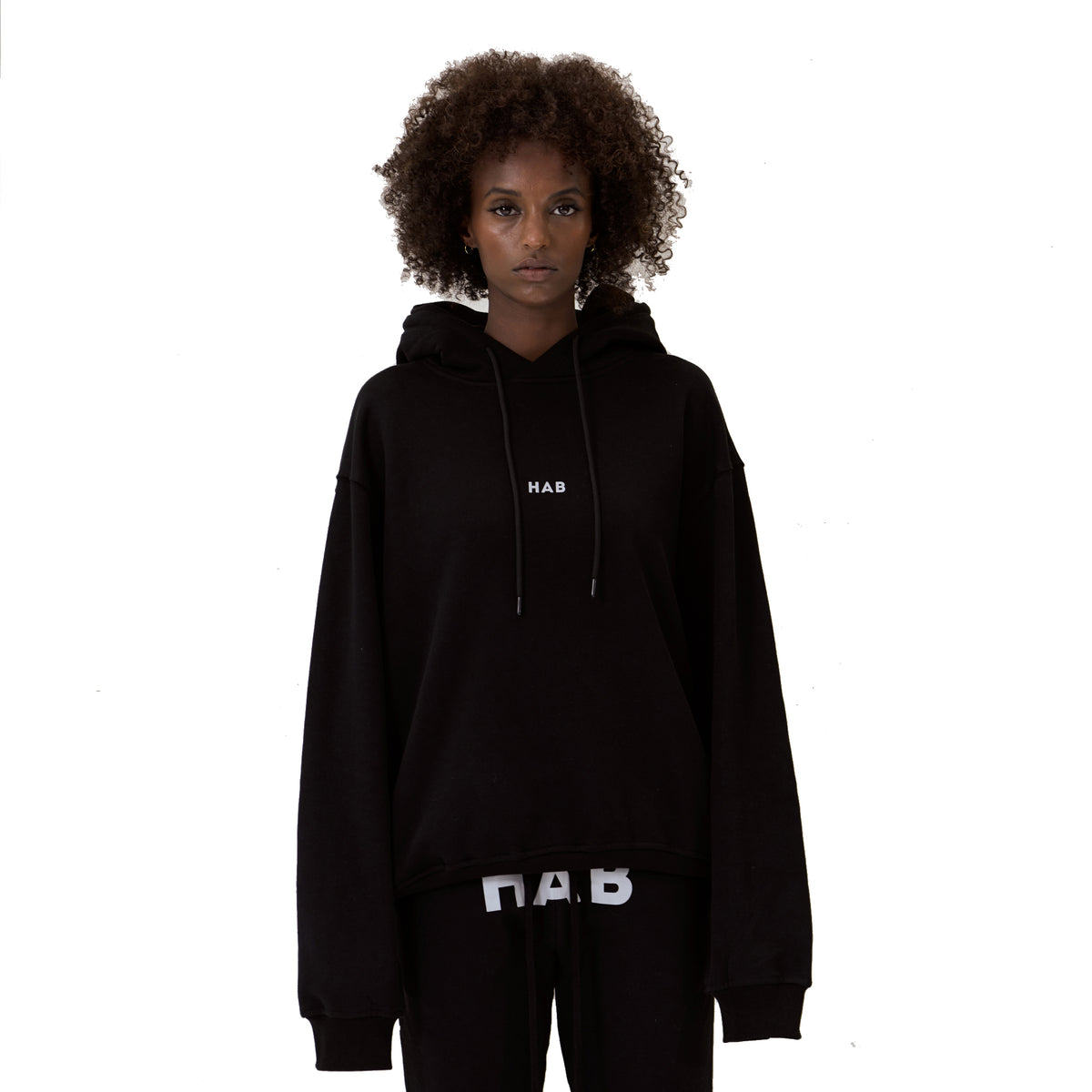 HAB Basic Logo Hoodie Black | Hab – HAB PROJECTS